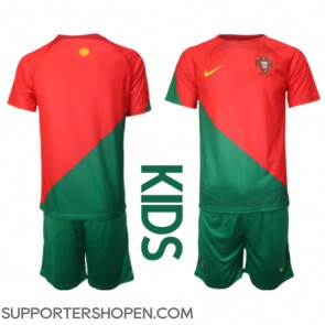 Portugal Hemmatröja Barn VM 2022 Kortärmad (+ korta byxor)
